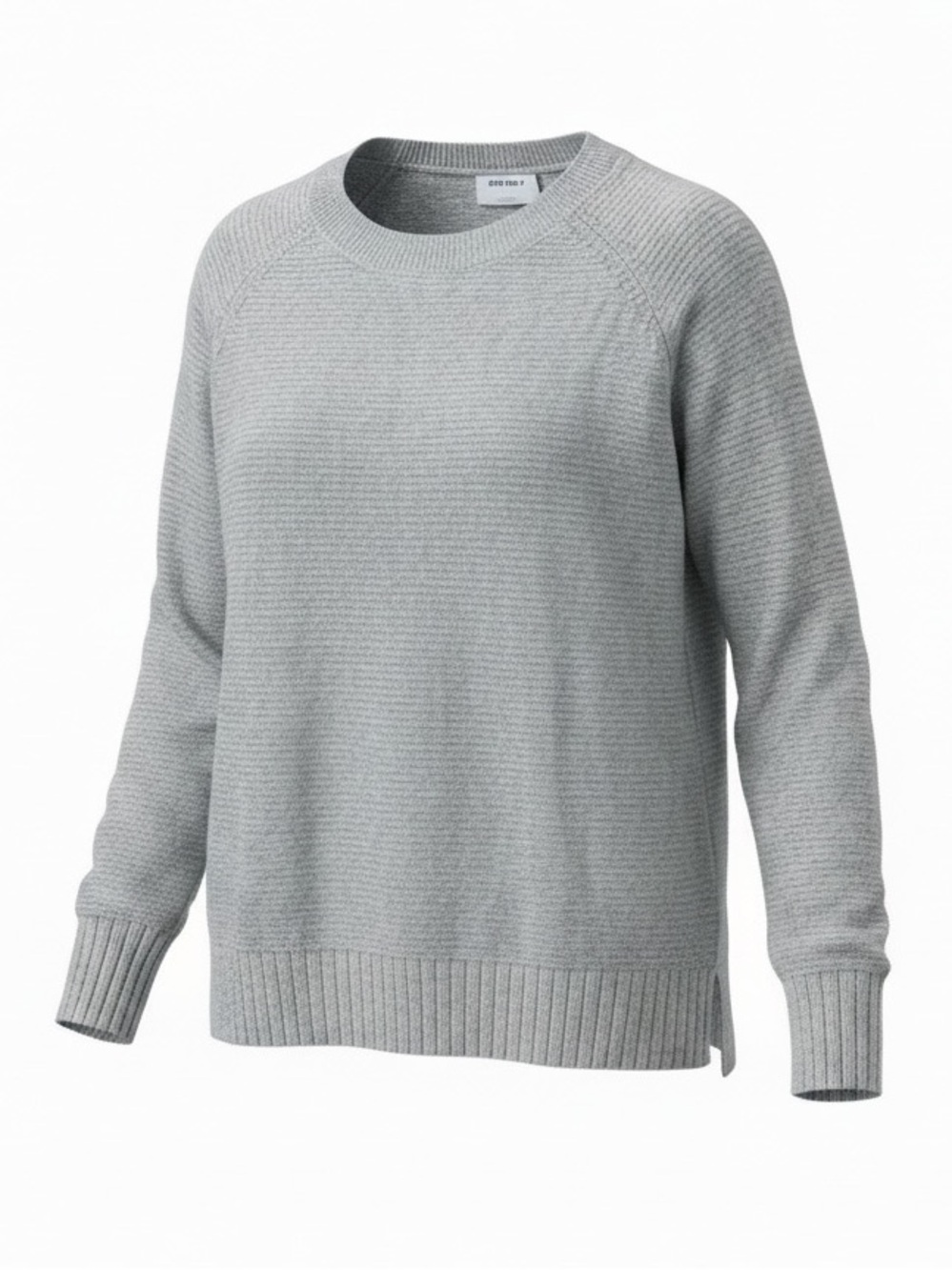 Old Navy Heather Gray Crew Neck Raglan Sweater